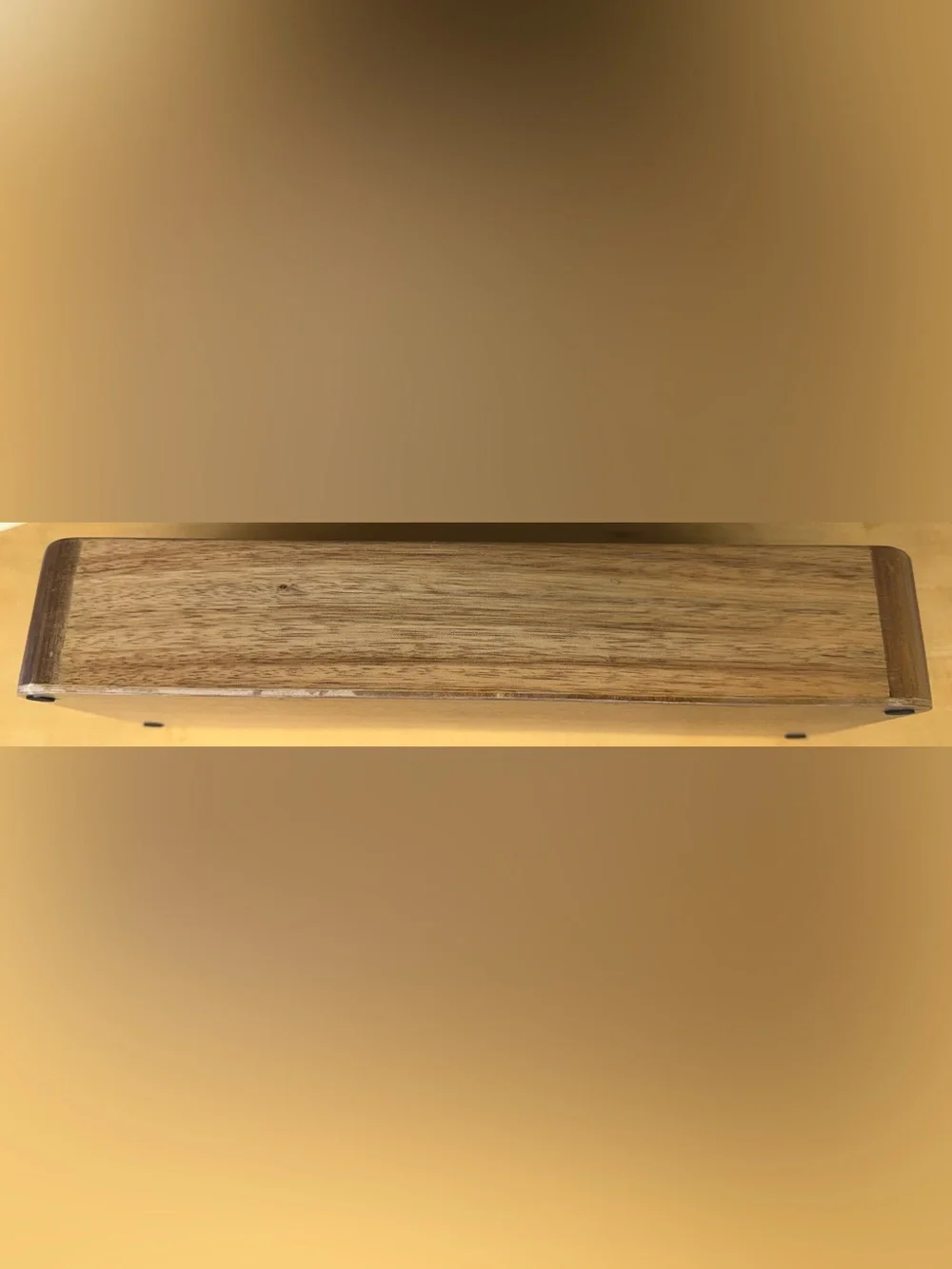 Wooden Divider Tray Organizer in Natural Brown